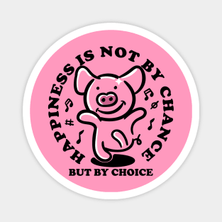 pig happy dancing Magnet